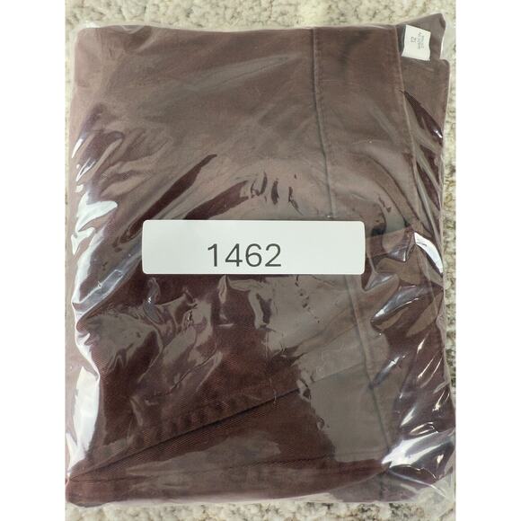 LL Bean Signature Womens Size 12 Rugged Cotton Blend Chino Pants Brown Button - Picture 13 of 13